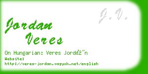 jordan veres business card